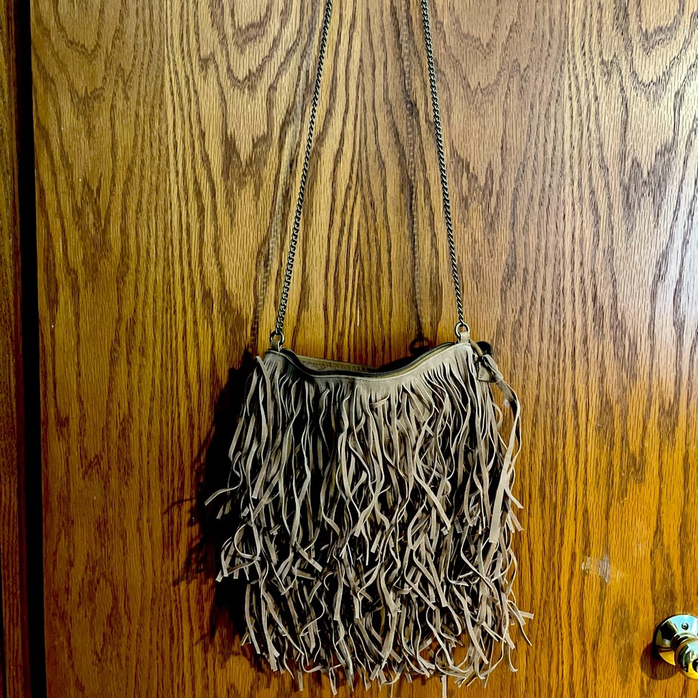 Western fringe purse